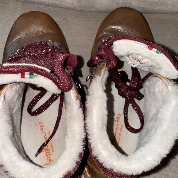 Women's Ankle Boots in Burgundy and Brown - Picture 5 of 14